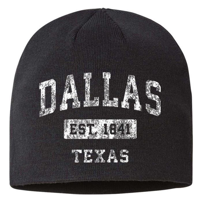 Dallas Texas Tx Vintage Established Sports Sustainable Beanie