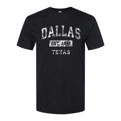 Dallas Texas Tx Vintage Established Sports Softstyle CVC T-Shirt