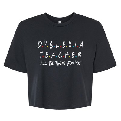 Dyslexia Teacher Therapist Unique Dyslexic Reading Therapy Bella+Canvas Jersey Crop Tee