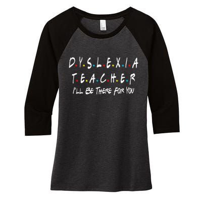 Dyslexia Teacher Therapist Unique Dyslexic Reading Therapy Women's Tri-Blend 3/4-Sleeve Raglan Shirt