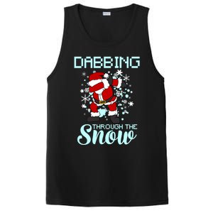 Dabbing Through The Snow Funny Santa Dab Christmas Lover Gift PosiCharge Competitor Tank