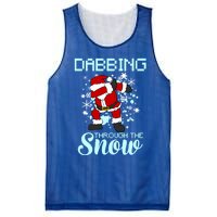 Dabbing Through The Snow Funny Santa Dab Christmas Lover Gift Mesh Reversible Basketball Jersey Tank