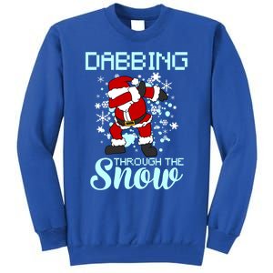 Dabbing Through The Snow Funny Santa Dab Christmas Lover Gift Tall Sweatshirt