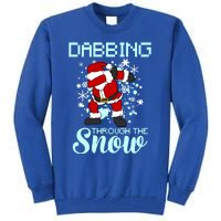 Dabbing Through The Snow Funny Santa Dab Christmas Lover Gift Tall Sweatshirt