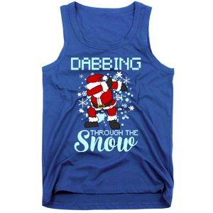 Dabbing Through The Snow Funny Santa Dab Christmas Lover Gift Tank Top