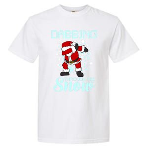 Dabbing Through The Snow Funny Santa Dab Christmas Lover Gift Garment-Dyed Heavyweight T-Shirt