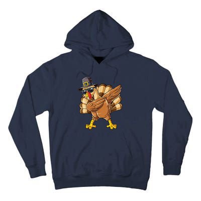 Dabbing Turkey Thanksgiving Day Pilgrim Funny Dab Tall Hoodie