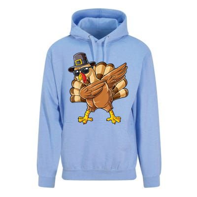 Dabbing Turkey Thanksgiving Day Pilgrim Funny Dab Unisex Surf Hoodie