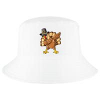 Dabbing Turkey Thanksgiving Day Pilgrim Funny Dab Cool Comfort Performance Bucket Hat