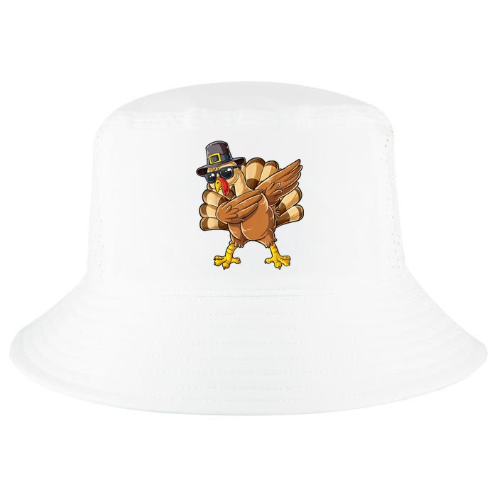 Dabbing Turkey Thanksgiving Day Pilgrim Funny Dab Cool Comfort Performance Bucket Hat