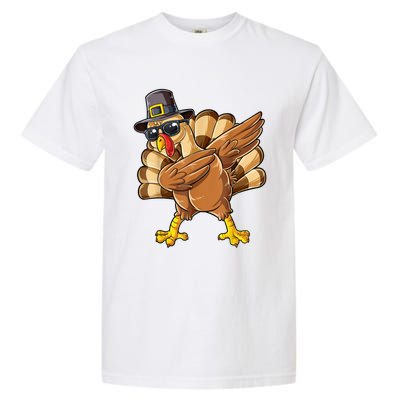 Dabbing Turkey Thanksgiving Day Pilgrim Funny Dab Garment-Dyed Heavyweight T-Shirt