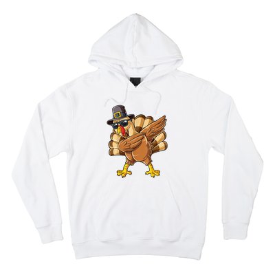 Dabbing Turkey Thanksgiving Day Pilgrim Funny Dab Hoodie