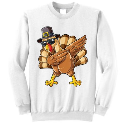 Dabbing Turkey Thanksgiving Day Pilgrim Funny Dab Sweatshirt