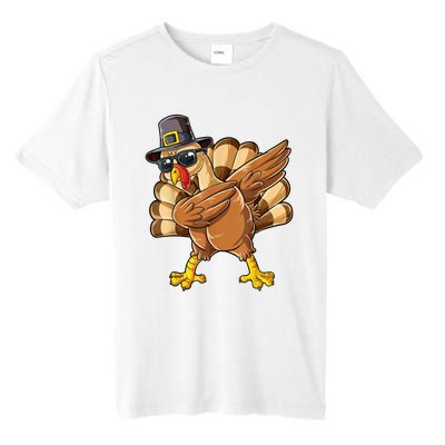 Dabbing Turkey Thanksgiving Day Pilgrim Funny Dab Tall Fusion ChromaSoft Performance T-Shirt