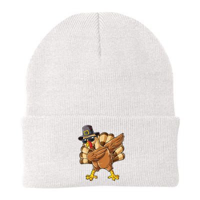 Dabbing Turkey Thanksgiving Day Pilgrim Funny Dab Knit Cap Winter Beanie