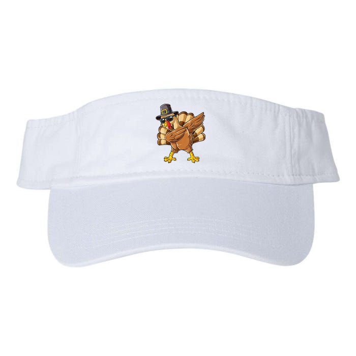 Dabbing Turkey Thanksgiving Day Pilgrim Funny Dab Valucap Bio-Washed Visor