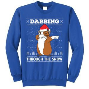 Dabbing Through The Snow Guinea Pig Ugly Christmas Sweater Cool Gift Sweatshirt