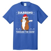 Dabbing Through The Snow Guinea Pig Ugly Christmas Sweater Cool Gift Tall T-Shirt