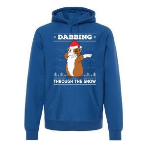 Dabbing Through The Snow Guinea Pig Ugly Christmas Sweater Cool Gift Premium Hoodie