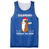 Dabbing Through The Snow Guinea Pig Ugly Christmas Sweater Cool Gift Mesh Reversible Basketball Jersey Tank