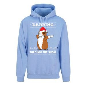 Dabbing Through The Snow Guinea Pig Ugly Christmas Sweater Cool Gift Unisex Surf Hoodie