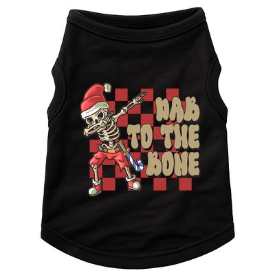 Dab To The Bone Funny Halloween Skeleton Doggie Tank