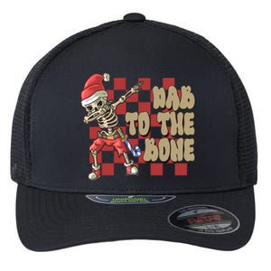 Dab To The Bone Funny Halloween Skeleton Flexfit Unipanel Trucker Cap