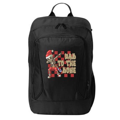 Dab To The Bone Funny Halloween Skeleton City Backpack