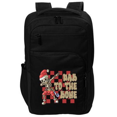 Dab To The Bone Funny Halloween Skeleton Impact Tech Backpack