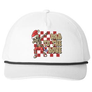 Dab To The Bone Funny Halloween Skeleton Snapback Five-Panel Rope Hat