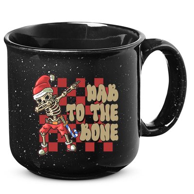 Dab To The Bone Funny Halloween Skeleton 15oz Campfire Ceramic Mug