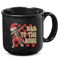 Dab To The Bone Funny Halloween Skeleton 15oz Campfire Ceramic Mug