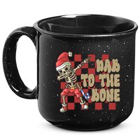Dab To The Bone Funny Halloween Skeleton 15oz Campfire Ceramic Mug