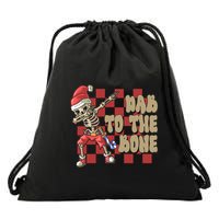 Dab To The Bone Funny Halloween Skeleton Drawstring Bag