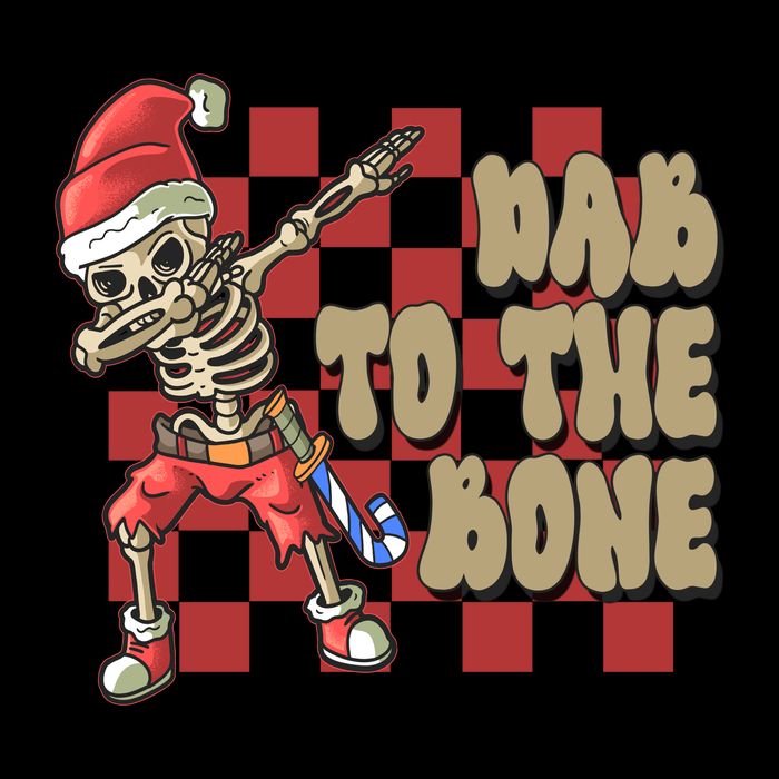 Dab To The Bone Funny Halloween Skeleton Drawstring Bag