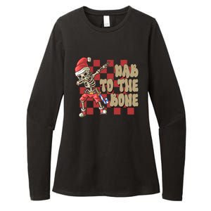 Dab To The Bone Funny Halloween Skeleton Womens CVC Long Sleeve Shirt