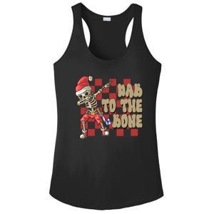 Dab To The Bone Funny Halloween Skeleton Ladies PosiCharge Competitor Racerback Tank