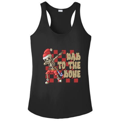Dab To The Bone Funny Halloween Skeleton Ladies PosiCharge Competitor Racerback Tank
