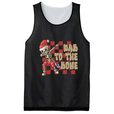 Dab To The Bone Funny Halloween Skeleton Mesh Reversible Basketball Jersey Tank