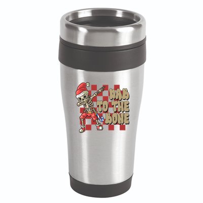 Dab To The Bone Funny Halloween Skeleton 16oz Travel Tumbler