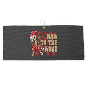 Dab To The Bone Funny Halloween Skeleton Large Microfiber Waffle Golf Towel