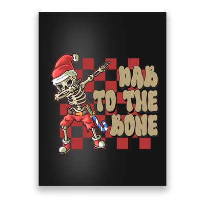 Dab To The Bone Funny Halloween Skeleton Poster
