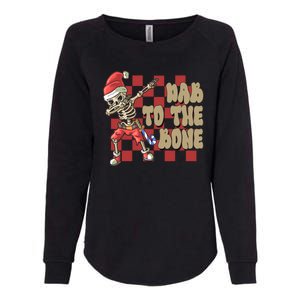 Dab To The Bone Funny Halloween Skeleton Womens California Wash Sweatshirt