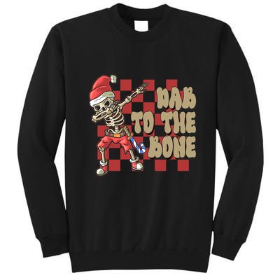 Dab To The Bone Funny Halloween Skeleton Tall Sweatshirt