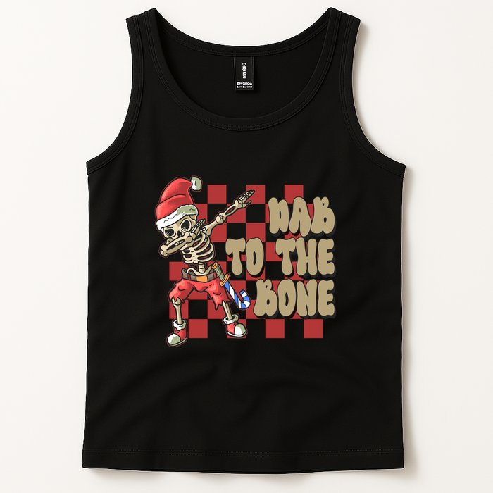 Dab To The Bone Funny Halloween Skeleton Tank Top