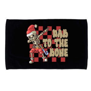 Dab To The Bone Funny Halloween Skeleton Microfiber Hand Towel