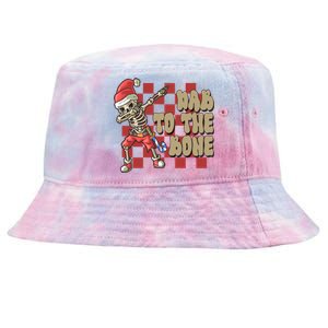 Dab To The Bone Funny Halloween Skeleton Tie-Dyed Bucket Hat