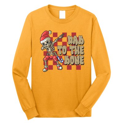 Dab To The Bone Funny Halloween Skeleton Long Sleeve Shirt