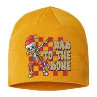 Dab To The Bone Funny Halloween Skeleton Sustainable Beanie