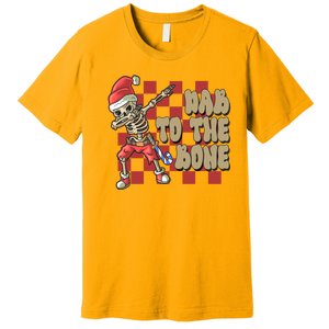 Dab To The Bone Funny Halloween Skeleton Premium T-Shirt